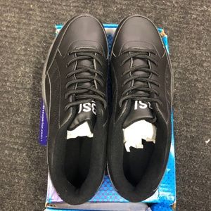 New Mens BSI Bowling Shoes #521, Black Leather - Size 10.5